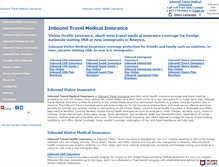 Tablet Screenshot of inboundtravelinsurance.com